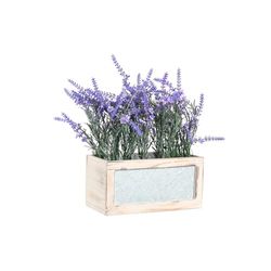 PLANTA PLASTICO MADERA 33X15X35 LAVANDA LILA_AlexandraHouse