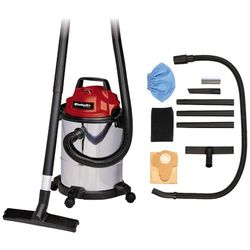 Einhell Aspiradora en seco y húmedo eléctrica con cable - TC-VC 1815 S. 220-240 V, 50 Hz, 1250 W, 15 Litros, potencia de succión de 180 mbar, 79 dB, velocidad de 37700 CV