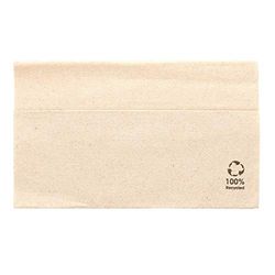 Garcia de Pou 4800 unità Feel Green tovaglioli master-servis Recycled 1 ply 23 GSM in scatola, 33 x 33 cm, cellulosa, crema, 30 x 30 x 30 cm