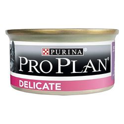 Purina ProPlan Pro Plan Delicate Boas – Espuma Riche en – 85 g – Cajas Almuerzo para Gato Adulto