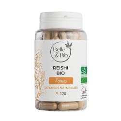 DEFENSES NATURELLES & TONUS - Reishi Bio - 120 Unités 200 Mg/Gélule Immunité Certifié Bio Par Ecocert - Fabriqué en France