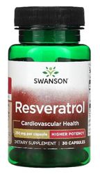 Swanson - Resveratrol 250mg Capsules | Soutien Antioxydant Naturel - 30 Capsules