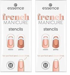 essence French Manucure Lot de 120 faux ongles sans nanoparticules Blanc N°01