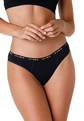 Lovable Menstruatiecyclus-slip met grote stroom, menstruatiebroekje voor dames, Zwart, L