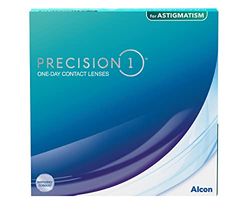 PRECISION1 Toric Lenti a Contato Giornaliere, 90 Lenti, BC 8.5 mm, DIA 14.5 mm, CYL 1.25, Asse 170, -1.00 Diopt