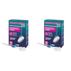 Gripdent Tabs 54 - Compresse disinfettanti + spazzolino puliscidentiera - Disinfetta e sbianca dentiere, bites, paradenti, apparecchi ortodontici e dispositivi per l'apnea notturna (Confezione da 2)