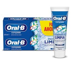 Oral-B Complete Protege & Limpa pasta dentífrica, pack poupança 2 x 75 ml, 75 ml (embalagem de 2)