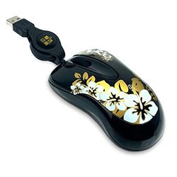 G-Cube GOA-6NG Mini souris optique Noir/Motif floral