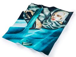 Musearta BT-TL-TB-V424376 - Toalla de Playa Unisex con Tamara en el Bugatti Verde por el Artista Tamara de Lempicka (algodón, 120 x 150 cm)