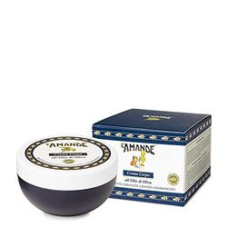 L'AMANDE - Crema Corpo Idratante Pelle Secca con Acido Ialuronico e Vitamina E, Antiossidante Delicata ed Emolliente, Crema Corpo Profumata Antiage per Pelle Morbida e Vellutata - Olio di Oliva 200 ml