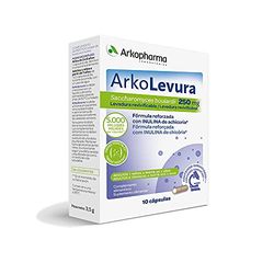 Arkopharma Arkolevura Saccharomyces boulardii 250mg 10 Cápsulas | Bienestar Digestivo | Equilibrio Flora Intestinal | Probióticos | Diarrea y Alteraciones Digestivas | Complemento Alimenticio
