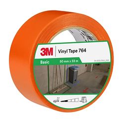 3M General Purpose Vinyl Tape 764i, 50 mm x 33 m, Orange
