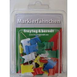 Markierfähnchen wehend, Bunt: 30 Stk: FW BU