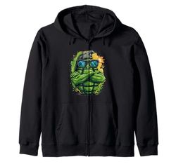 Funny Explosion with this Grenade Costume Zip Hoodie