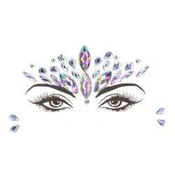 Dazzling Crowned Face Bling Sticker