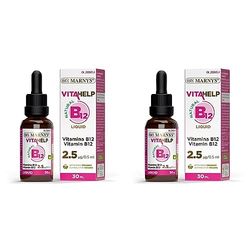Vitamina B12 Líquida VITAHELP, Contribuyendo Al Estado Energético y Mental, Apto para Veganos, Botella con Pipeta 30 Ml, Indicado para todas las edades. (Paquete de 2)