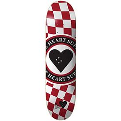 Heart Supply Insignia Check Skate Board (20,25 cm - Rood)