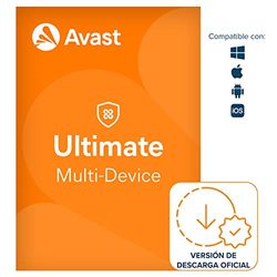 Avast Ultimate 2024 - Antivirus Avast Premium Security con Avast SecureLine VPN y Avast Cleanup Premium | 10 Dispositivo | 1 Año | PC/Mac | Código de activación enviado por email