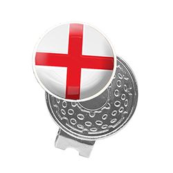 Asbri Golf England Cap Clip, Unisex, England, Plata, n/a