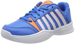 K-Swiss Performance Pojkar Court Smash Carpet Tennisskor, Blå Brilliant Blue White Neon Oran 426 M - 37 EU