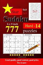 Star Sudoku Hard 777 Puzzles 14: 6x9inch,9x9,2x3