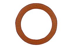 Afdichtring van vulkanevezel, temperatuur max. 75 °C, voor schroefdraad G 1/8, rood, hard, VPE 100 stuks.