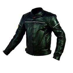 Rider-Tec läder Street motorcykeljacka CE-13595, svart, XXXL