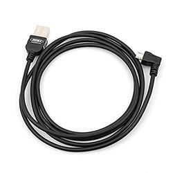 System-S Micro USB-kabel datakabel laddningskabel med 90° vinkelkontakt höger 90 grader vinklad