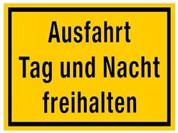 Exit day and night free, yellow-black