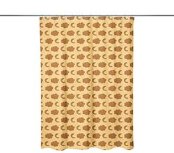 Bonamaison Digitally Printed Shower Curtain, 1 Piece 150x200 Cm - Designed And Manufactured in Turkey