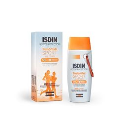 ISDIN Fotoprotector Fusion Gel SPORT SPF 50+ 100ml |Fotoprotettore corpo ideale per gli sportivi | Rinfrescante e ultraleggero