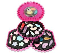 Teorema 67004 Make-up voor meisjes, met 3 niveaus, oogschaduw, lippenstift, lipgloss, kwast, spiegel