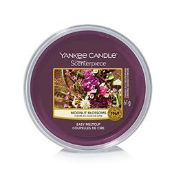 Yankee Candle Scenterpiece Easy Wax MeltCups, Månbelysta blommor, Vaxsmältning för elektriska värmare, varar upp till 24 timmar