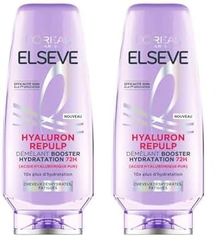 L'Oréal Paris - Démêlant Ré-Hydratant pour Cheveux Déshydratés et Fatigués - Hydratation 72H - Brillance - Souplesse - À l'Acide Hyaluronique - Elseve Hyaluron Repulp - 250 ml (Lot de 2)