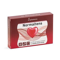 Plameca- Normaltens - Para mantener la Tensión Arterial, Hipotensor, Diurético y Cardioprotector - Fórmula con Olivo + Espino Blanco + Ortosifón + Ajo Negro Y Coenzima Q-10 - 30 Cápsulas