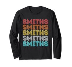 Smiths retrò vintage Maglia a Manica