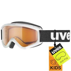 Uvex speedy pro - lunettes de ski pour enfants - Catégorie de filtre 2 - anti-buée - white sl/lasergold - one size