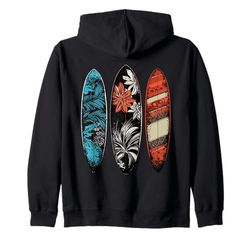 Hawaii Surfboarder lifestyle Spiaggia Surf Surf Campi estivi Felpa con Cappuccio