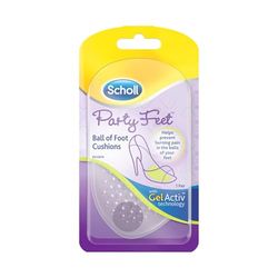 Dr. Scholl's Party Feet, almofadas plantas invisíveis para mulher, proteção da planta do pé, pack 2 almofadas
