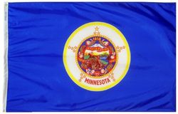 Annin Minnesota State Flag, Multi-Color, 3 by 5 Foot