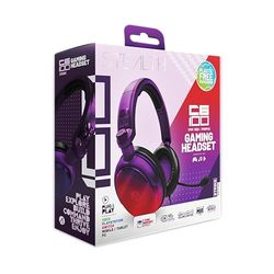 Słuchawki gamingowe STEALTH C6-100 STRIKE - czerwono-fioletowe, uniwersalne, kompatybilne z konsolami Xbox, PS, Switch, PC, telefonami komórkowymi i tabletami