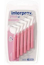 Interprox 0,38 mm rosado mais escova interproximal Nano, conjunto de 6