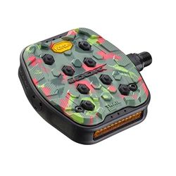 LOOK Cykel - Trail Grip cykelpedal - platt pedal med aktivt grepp - maximalt grepp för all terräng - innovativt gummigrepp - högpresterande MTB-pedal - kamouflage