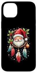Dreamcatcher Christmas Santa Hat Feather Xmas Dream Catcher Case for iPhone 14 Plus