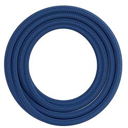 Calex - Cordino avvolgente in tessuto, 60 W, 250 V, lunghezza 1,5 m, colore: Blu