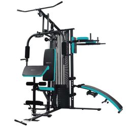 Cecotec Stazione Fitness per Allenamento Drumfit Homegym 2000 Double. Multifunzione del Corpo, 2 Stagioni, Blocco Pesi Totale 65 Kg, Full-Body Workout, Cuscinetti Imbottiti, Peso Massimo 150 Kg