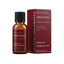 Mystic Moments | Olio di fragranza di mela verde - 50 ml - perfetto per saponi, candele, bombe da bagno, bruciatori di olio, diffusori e articoli per la cura della pelle e dei capelli