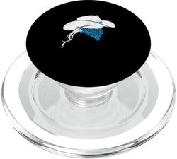 Bandana de cadena azul con gráfico azul vaquera PopSockets PopGrip para MagSafe