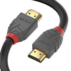 Lindy 3 m Ultra High Speed HDMI-kabel, Anthra Line, HDMI 2.1 gecertificeerd 8K, 10K, 48 Gbps, Dolby True HD, Dolby Atmos, Tv Oled-monitor, Xbox Series X, PS5, Blu Ray Soundbar