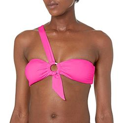 Seafolly Dames Active Ring Front Bandeau Bikinitop, Ultra Roze Ultra Roze, 40